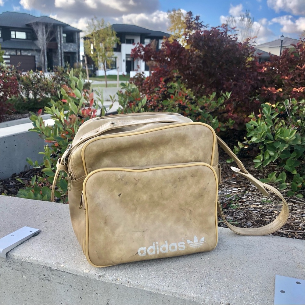 Adidas originals vintage leather bag